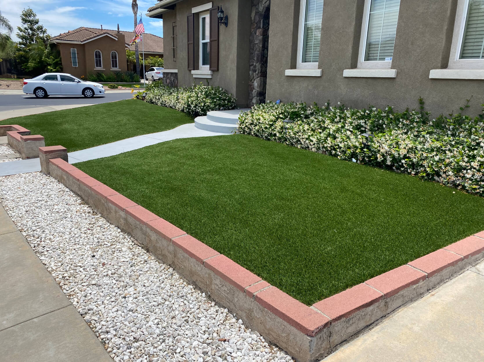 Front Yard Turf Installation in Frisco, TX